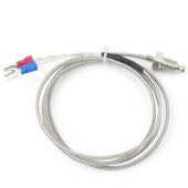 K-Type Thermocouple 1 Metre Sıcaklık Isı Sensörü 0-800C 6mm Dişli - 8