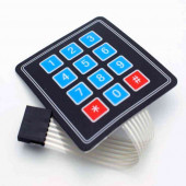 4 x 3 Matrix Membran Keypad 12 Buton Tuş Takımı Keyboard Klavye Alarm Şifre Kilit Röle Kontrol - 5