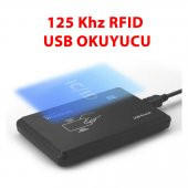 EM4100 125Khz Usb Rfid Okuyucu 125 KHz RFID Manyetik Kart Anahtarlık Etiket Okuyucu Personel Takip - 1
