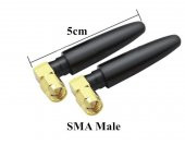 433Mhz RF 3dBi SMA Erkek 90 Derece Anten 5cm Kablosuz Haberleşme Modül Cihaz Omni Radyo - 8
