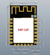ESP-12F ESP8266 WIFI Modül Wifi Kablosuz İnternet iot Modülü - 6
