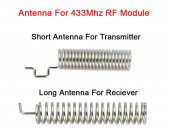 433Mhz RF Alıcı Verici RX470C  WL102  Antenler 20 - 200 Metre - 8