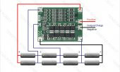4S 40A Balans Versiyon - Lityum Batarya BMS Koruma Kartı Lipo - 8
