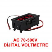 0.56 AC 70-500V Dijital Kırmızı Voltmetre İki Telli Panel Tip - 2