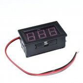 0.56 AC 70-500V Dijital Kırmızı Voltmetre İki Telli Panel Tip - 5