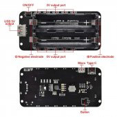 2x 18650 Pil Şarj Kartı V8 Battery Shield Lityum Li-on Powerbank - 6