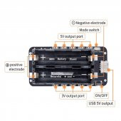2x 18650 Pil Şarj Kartı V8 Battery Shield Lityum Li-on Powerbank - 7