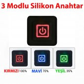 12V Silikon Anahtar 3 Modlu 3 Renk Led Gösterge Isıtıcı Dimmer - 1