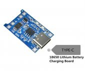 TP4056 Korumalı Lityum Pil Şarj Devresi Type C Usb Batarya thumbnail 3