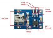 TP4056 Lipo Şarj Modülü Mini usb Akım Korumalı - 4