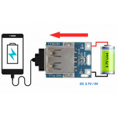 134N3P Powerbank Devresi - Lityum Pil Şarj - 5V 1A Usb Boost Modül Lion - 1