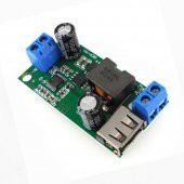 5V 5A Çıkışlı Güç Kaynağı Voltaj Düşürücü Modül USB Soket Klemens thumbnail 3