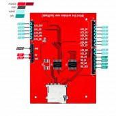2.4 inch 320X240 Tft Lcd Shield + Resiztif Dokunmatik + Microsd thumbnail 8