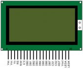 12864B V2.0 GLCD YEŞİL GRAFİK LCD ST7920 - 6