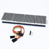 MAX7219 4lü Dot Matrix Modül 64 Nokta Led Ekran 5V 8x8 Matris 5 Pin Kontrol Ortak Katot - 1