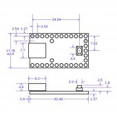 Teensy 2.0 ATmega32u4 Kit Geliştirme Kartı Arduino - 8