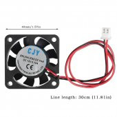 Dc 12V Fan 4X4Cm Kuluçka Fanı Soğutucu Peltier Pc Ekran 40X40Mm - 1