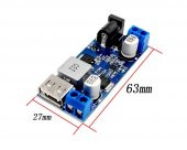 HW-688 Giriş Max 36V Çıkış  5V 5A Voltaj Düşürücü Modül Klemens ve Usb thumbnail 7