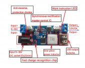 HW-688 Giriş Max 36V Çıkış  5V 5A Voltaj Düşürücü Modül Klemens ve Usb thumbnail 8