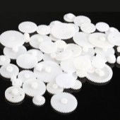 60 Parça Plastik Dişli Seti RC Çark Arduino - 7