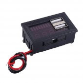 USB Soketli Voltmetreli Akü Kapasite Göstergesi 12V Pil uyumlu - 4