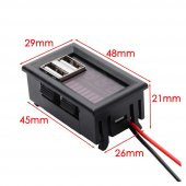 USB Soketli Voltmetreli Akü Kapasite Göstergesi 12V Pil uyumlu - 8