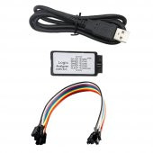 Usb Lojik Analizör - 24Mhz 8 Kanal - Spı I2C Uart Can Dmx512 Profesyonel Data İnceleme Debug Aracı - 2