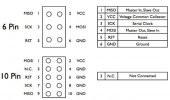 Atmel 10 Pin 6 pin Çevirici - 8