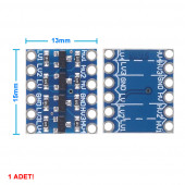 4 Kanal 2 Yönlü Lojik Seviye Dönüştürücü-5V 3.3V Sinyal Uygunlaştırıcı IIC I2C SPI UART Bi-Direction thumbnail 7