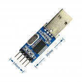 PL2303 USB to RS232 TTL UART Çevirici Modül Seri Port Haberleşme Mcu Uydu Alıcı Dvd GSM Telefon - 4