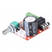 PAM8610 2x 10W Stereo Amplifikatör Modül  DC 6-15V Class D Amfi Devresi Ses Kontrol Potu thumbnail 1