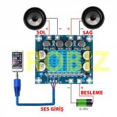 TPA3110 Modül -DC 8V-26V 30+30W Ses Yükseltici Amfi thumbnail 7