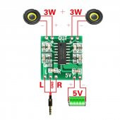 PAM8403 Mini Ses Yükseltici Class D 2x3w Amfi Kartı Stereo Dijital Amfilikatör Müzik Ses Yükseltici - 9