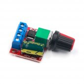 5A 35V Mini Dc Motor Pwm Potlu Hız Kontrol Devresi 90 Watt Açma Kapama Butonlu Ayarlanabilir Voltaj - 5