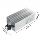 AC 220V 10000W Dimmer-Hız Kontrol Devresi-Voltaj Regülatörü-SCR Elektrikli Fırın Rezistans Su Isıtıcı - 1