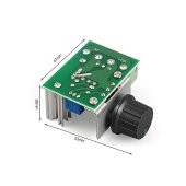 AC 220V 2000W Dimmer-Hız Kontrol Devresi-Voltaj Regülatörü-SCR Elektrikli Fırın Rezistans Su Isıtıcı thumbnail 6