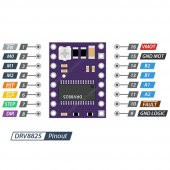 DRV8825 Step Motor Sürücü Modül + Soğutucu 32 Adım 1.5A 3D Yazıcı Robot CNC Reprap - 7
