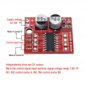 Mini L298N Motor Sürücü Modül-Hız Kontrollü - 6