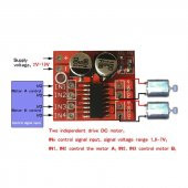 Mini L298N Motor Sürücü Modül-Hız Kontrollü - 7