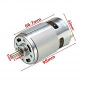 Rs775 Dc Motor 24V 15000 Rpm Rulmanlı Şarjlı Matkap Cnc Motor thumbnail 5