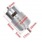 Rs775 Dc Motor 24V 15000 Rpm Rulmanlı Şarjlı Matkap Cnc Motor thumbnail 7