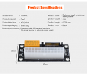 ATX anakart için Çift Besleme adaptörü SATA Bitcoin-Mining-Crypto thumbnail 6