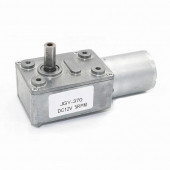 JGY370 DC 12V 5 Rpm Redüktörlü DC Motor 2 Yönde Dönme L Tip 26kg.cm Yüksek Tork Metal Dişli thumbnail 1