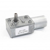 JGY370 DC 12V 60 Rpm Redüktörlü DC Motor 2 Yönde Dönme L Tip 1kg.cm Yüksek Tork Metal Dişli - 1