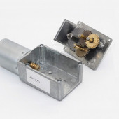 JGY370 DC 12V 60 Rpm Redüktörlü DC Motor 2 Yönde Dönme L Tip 1kg.cm Yüksek Tork Metal Dişli - 5