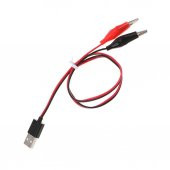 Usb Krokodil Çevirici Kablo - 5V Kaynak Test Kablosu 60Cm Max 2A - 5