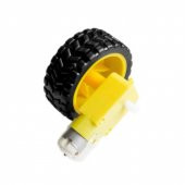 Robot Tekerlek Ve Dc Motor Seti 200Rpm Araba Robot Akılı Araç - 2
