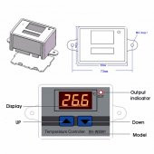 XH-W3001 AC 220V Dijital Termostat-Akvaryum-Kuluçka-Buzdolabı - 7