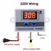 XH-W3001 AC 220V Dijital Termostat-Akvaryum-Kuluçka-Buzdolabı - 8