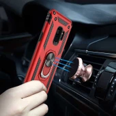 Galaxy S9 Kılıf Zore Vega Yüzüklü Standlı Zırh Kılıf thumbnail 9